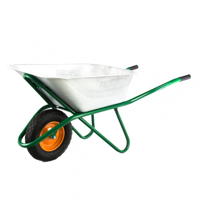 Тачка садово-строительная, усиленная, грузоподъемность 200 кг, объем 90 л Palisad (68935)