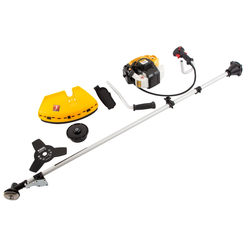 Триммер бензиновый DR-33, 33 см3, неразъемная штанга, состоит из 2 частей Denzel (96271)