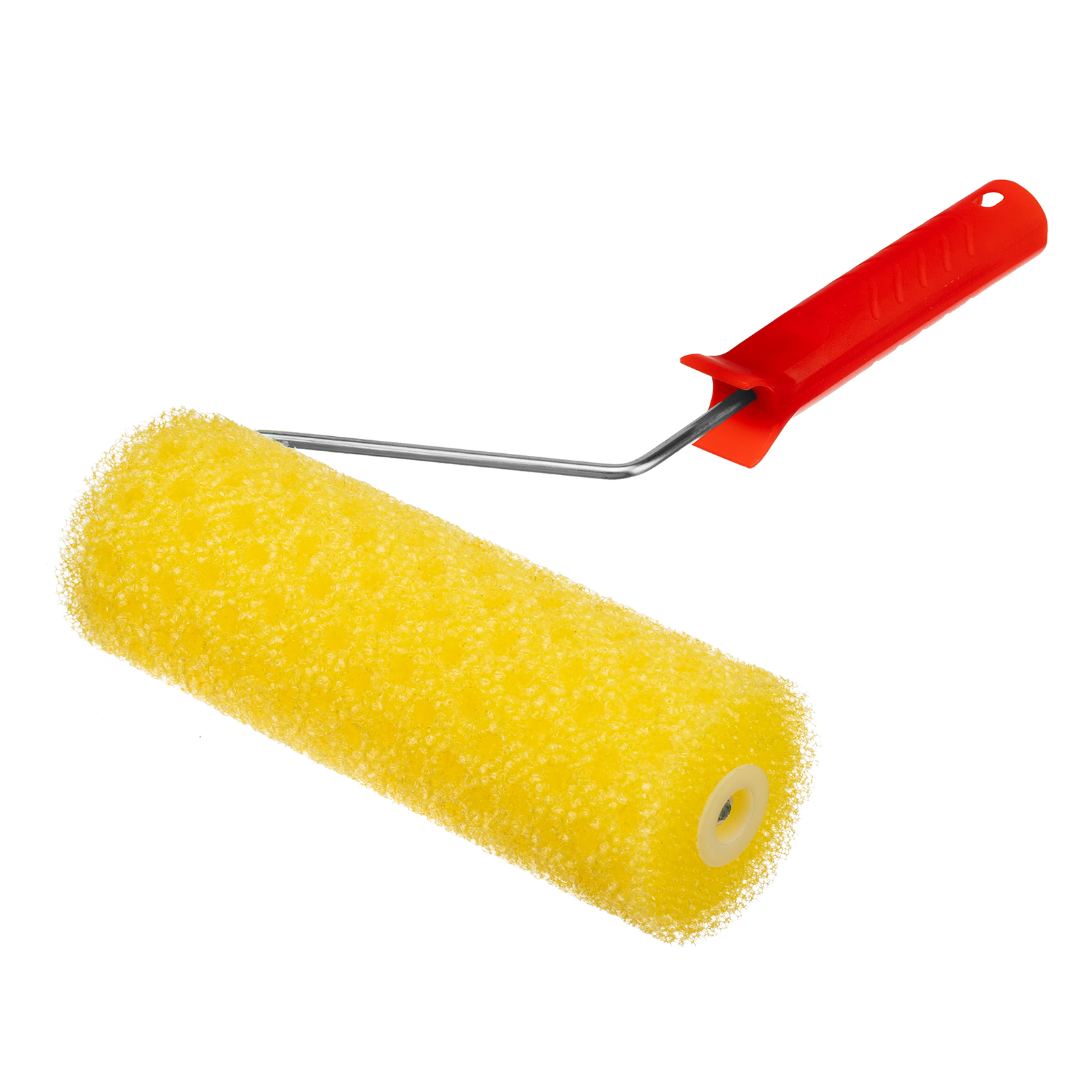 Валик "Структурный" поролоновый с ручкой, "горошек", 230 мм, D 80 мм, D ручки 6 мм MTX (80222)