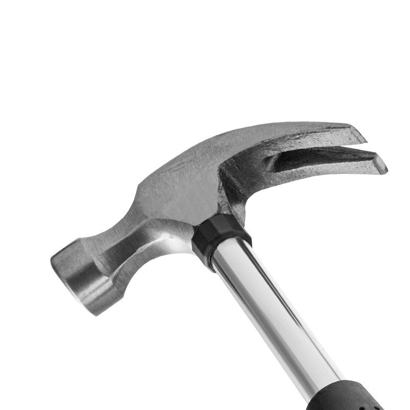 Молоток-гвоздодер, 450 г, боек 27 мм, металлическая трубчатая обрезиненная рукоятка Sparta (104405)