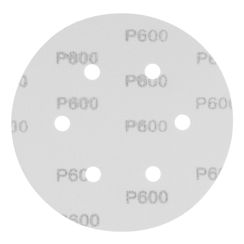 Круг абразивный на ворсовой подложке под "липучку", перфорированный, P 600, 150 мм, 5 шт Matrix (73852)