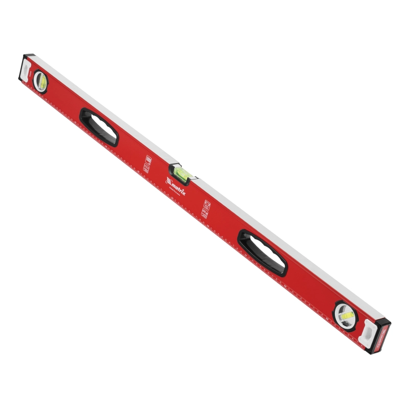 Уровень алюминиевый, фрезерованный, 3 глазка, рукоятки, 1000 мм Matrix (34203)