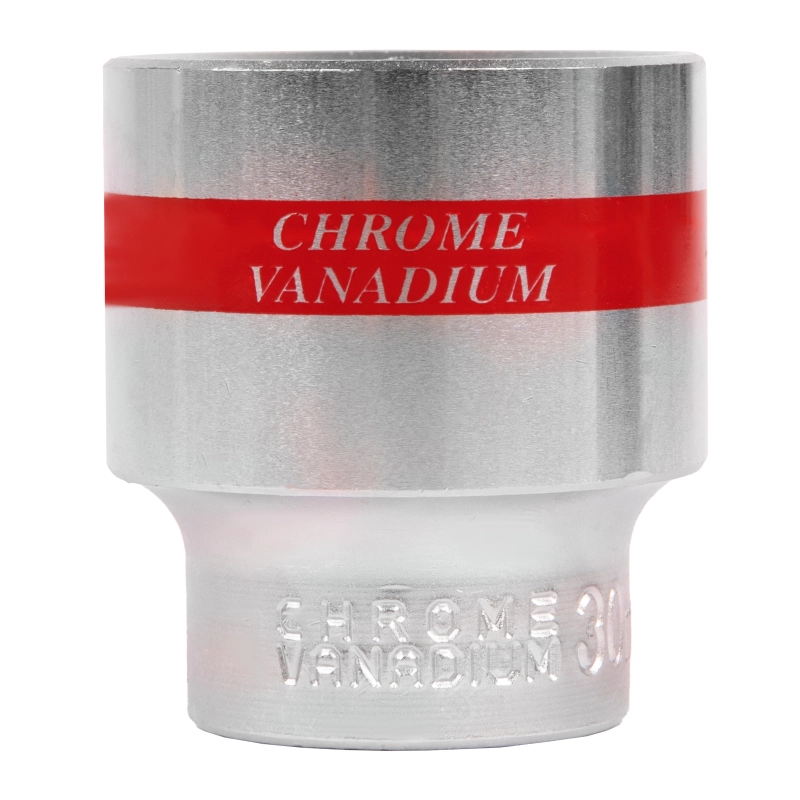 Головка торцевая, 30 мм, шестигранная, CrV, под квадрат 1/2, хромированная Matrix (13130)