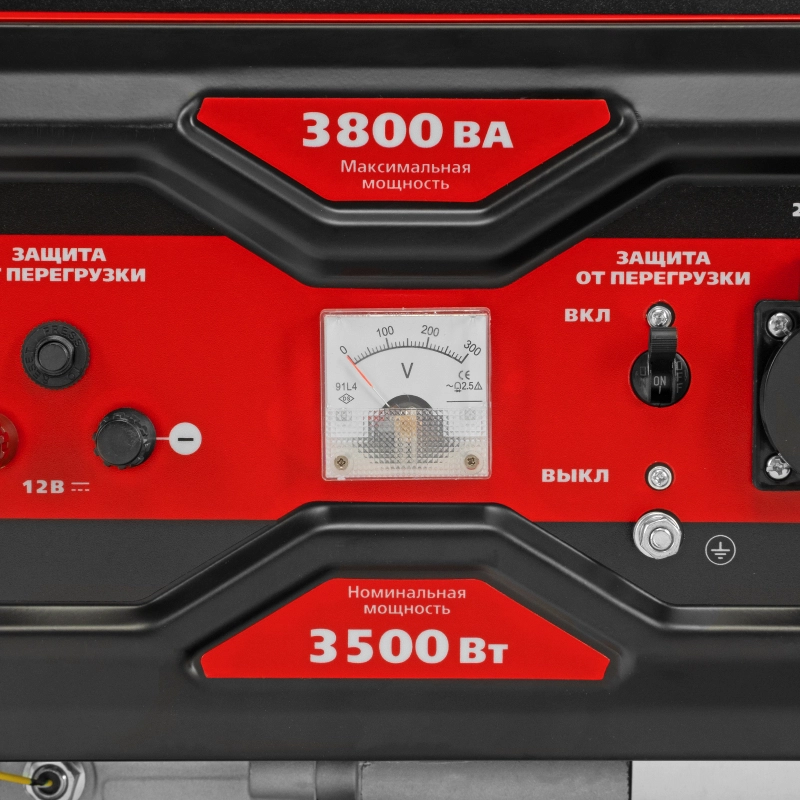 Генератор бензиновый LK-3800R, 3,8 кВт, 230В, ручной стартер Kronwerk (94522)