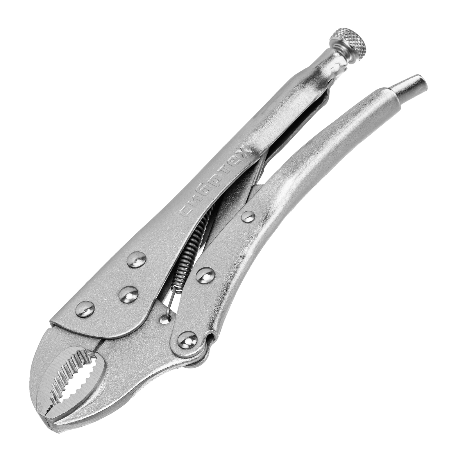 Зажим ручной, полукруглый захват, 220 мм Сибртех (18422)