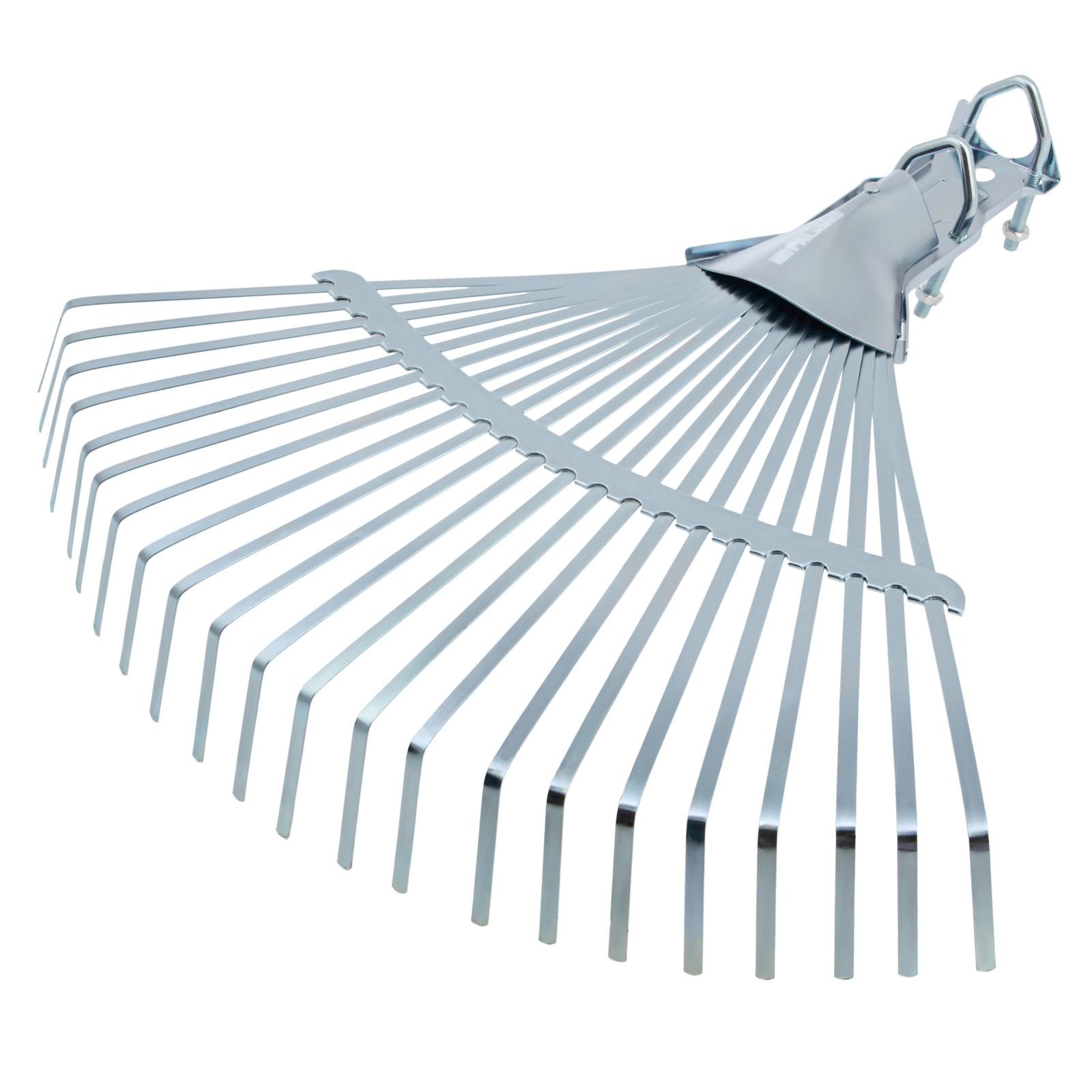 Грабли веерные стальные, 450 мм, 22 плоских зуба, регулируемая тулейка, без черенка, Palisad (617025)