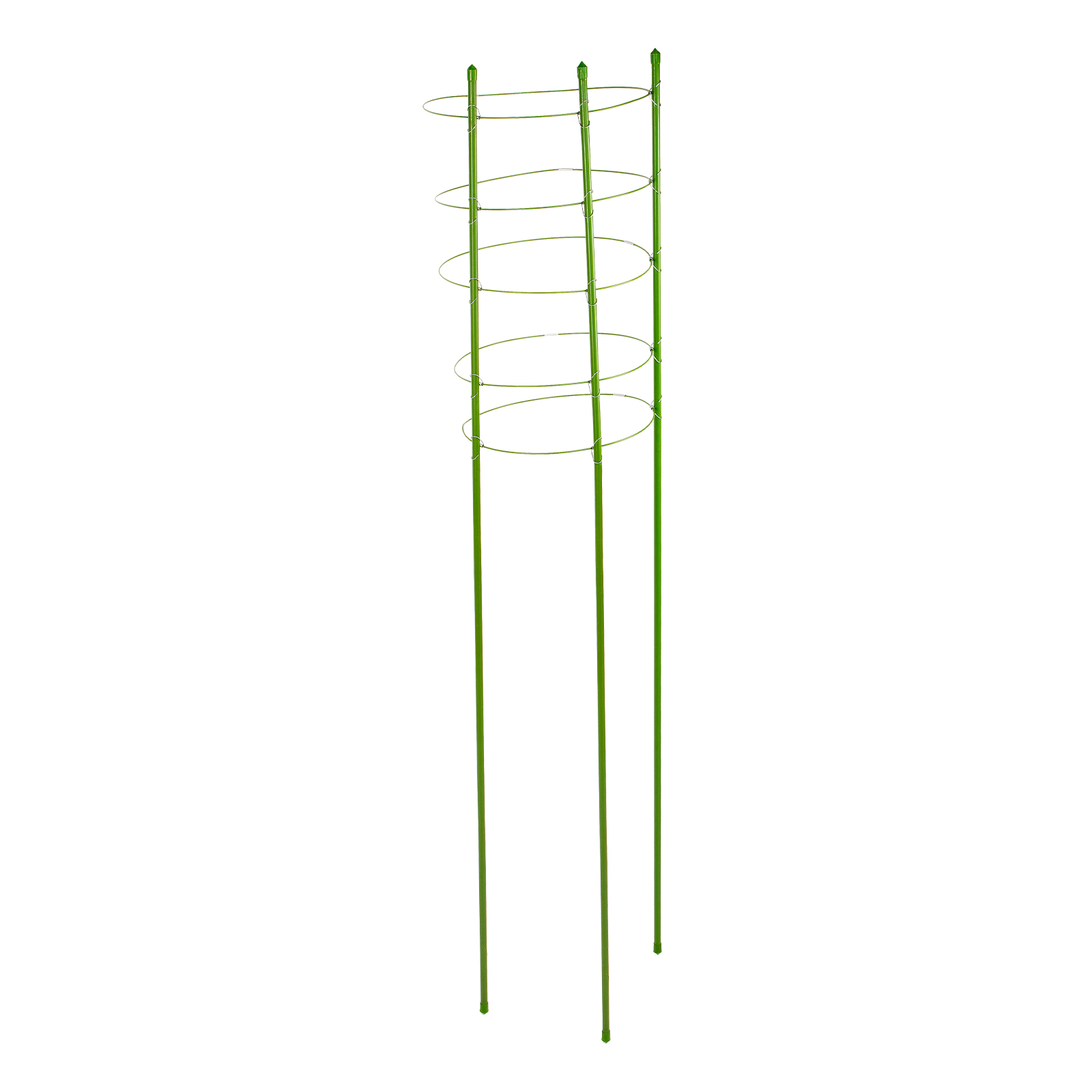 Поддержка для растений круглая H 150 см, металл в пластике, 5 колец Palisad (644045)