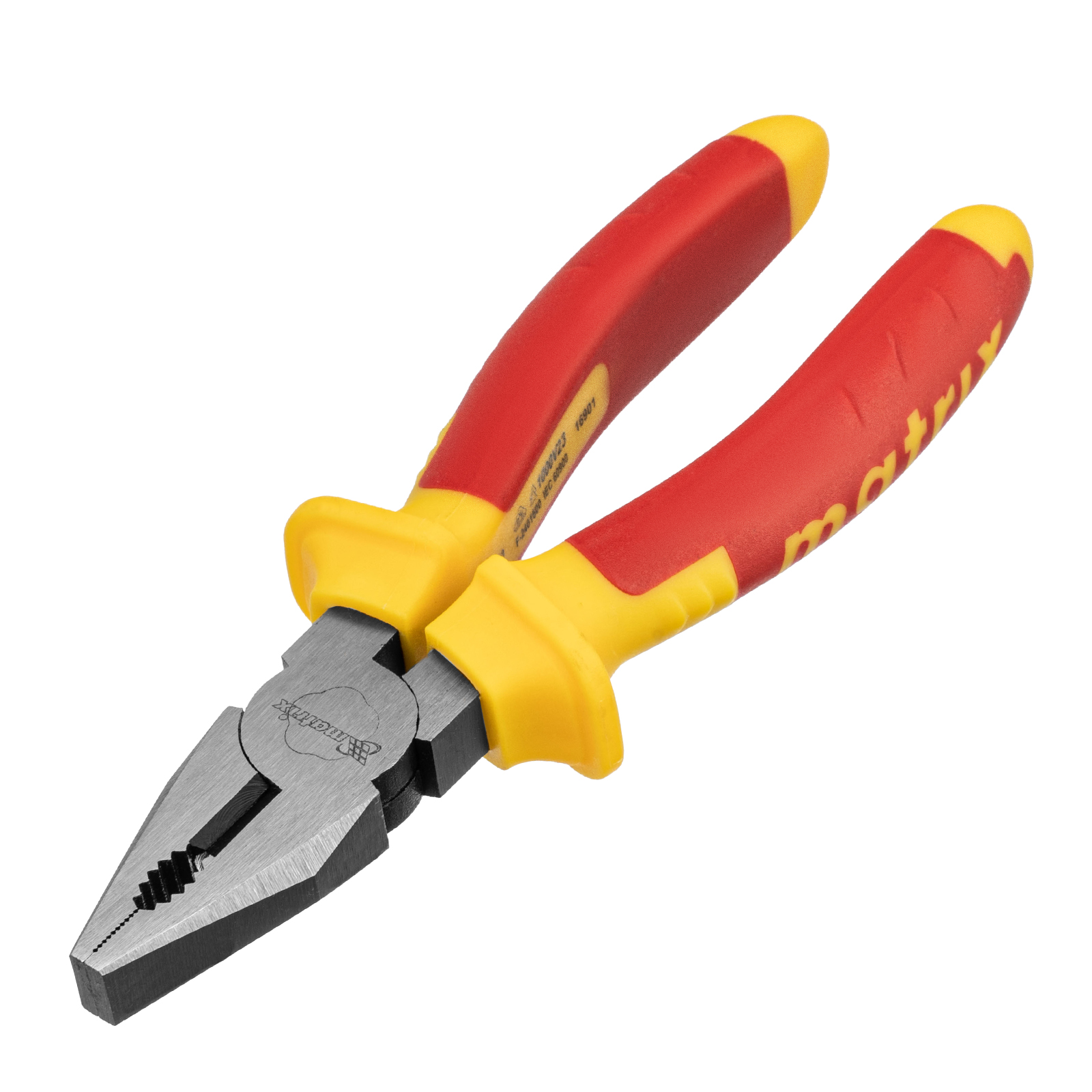 Плоскогубцы комбинированные, Insulated, 160 мм, двухкомпонентные рукоятки Matrix Professional (16901)