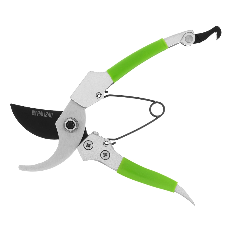 Секатор прямого реза, 180 мм, металлические обрезиненные рукоятки, Palisad (60503)