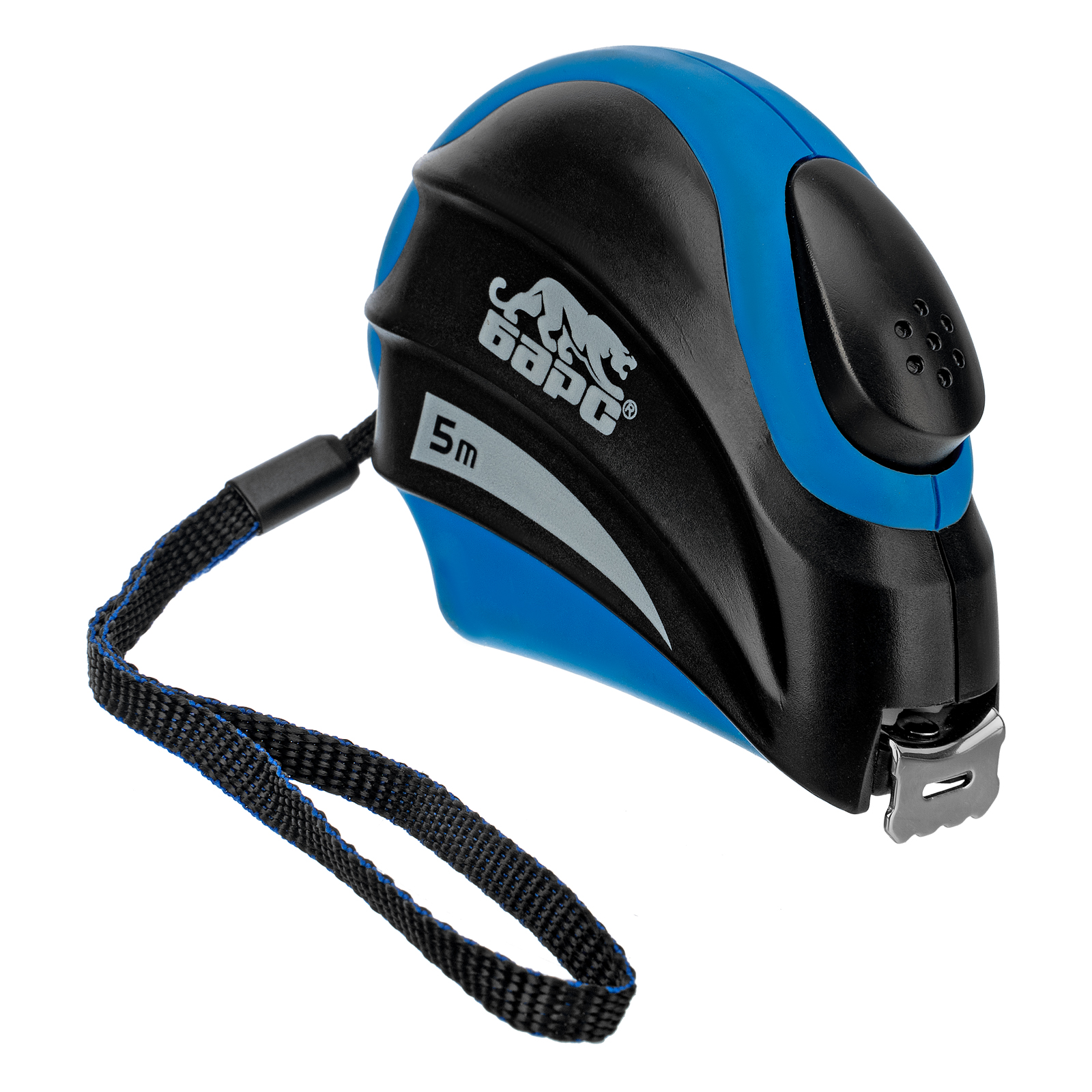 Рулетка Полимер,5 м х 19 мм,автоматическая фиксация,эргономичная форма Барс (32502)