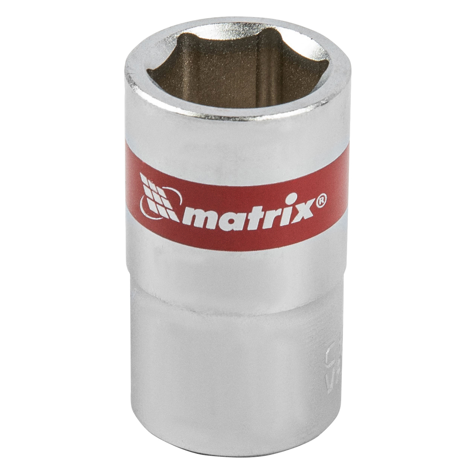 Головка торцевая, 15 мм, шестигранная, CrV, под квадрат 1/2, хромированная Matrix (13115)