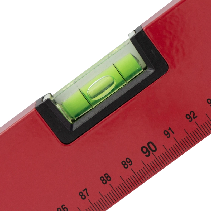 Уровень алюминиевый, 1800 мм, 3 глазка, красный, линейка MTX (332389)