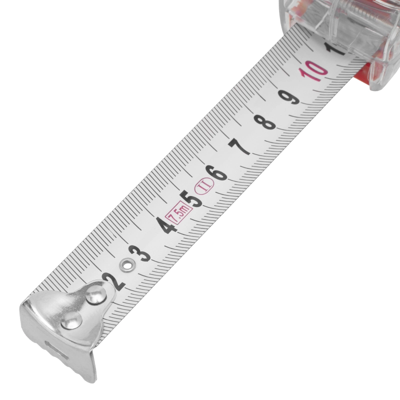 Рулетка Crystal,7,5 м х 25 мм,корпус из поликарбоната Matrix (31074)