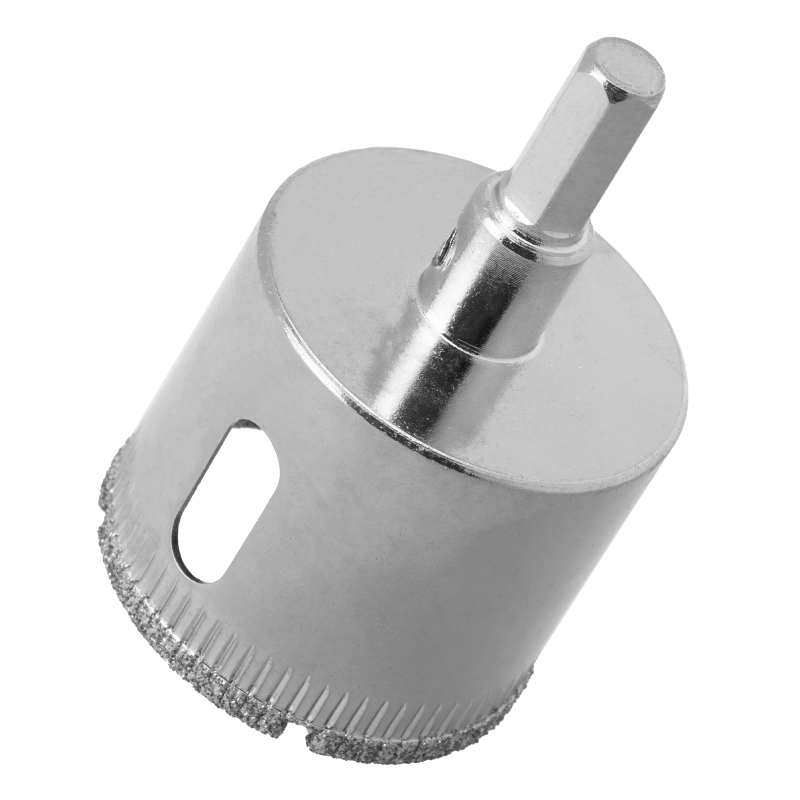 Сверло по керамической плитке и стеклу, 35 х 55 мм, шестигранный хвостовик, с центрующим сверлом Сибртех (72718)