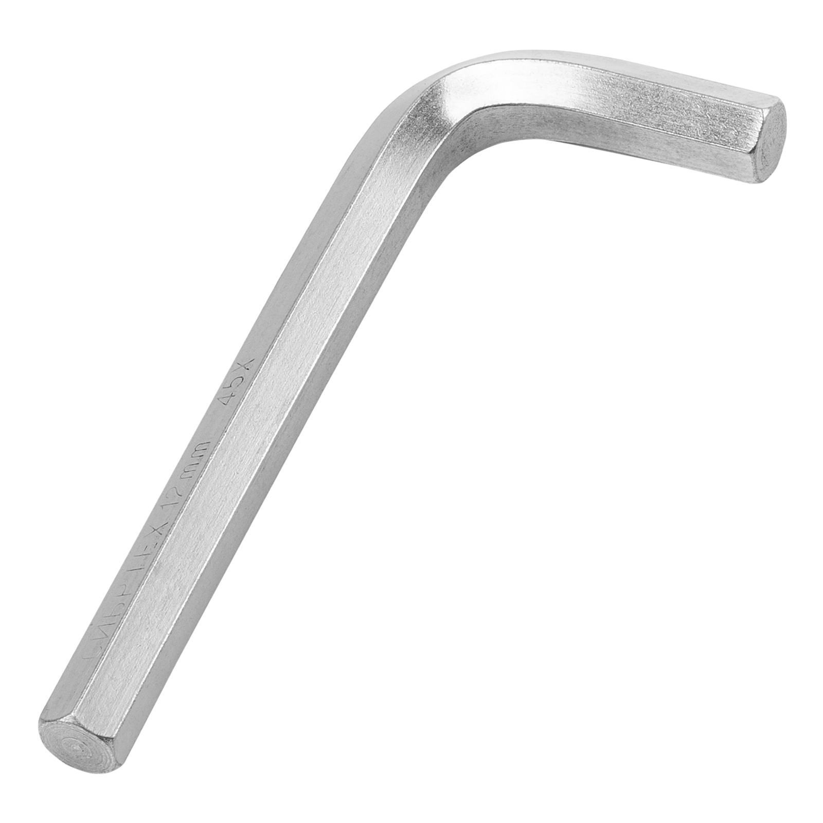 Ключ имбусовый HEX, 12 мм, 45x, закаленный, никель Сибртех (12344)