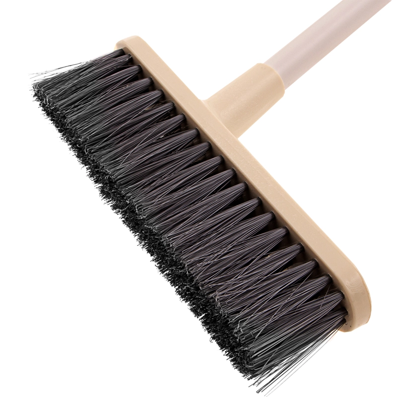 Набор для уборки "Ленивка" (совок, щетка) слоновая кость, Home Palisad (933175)