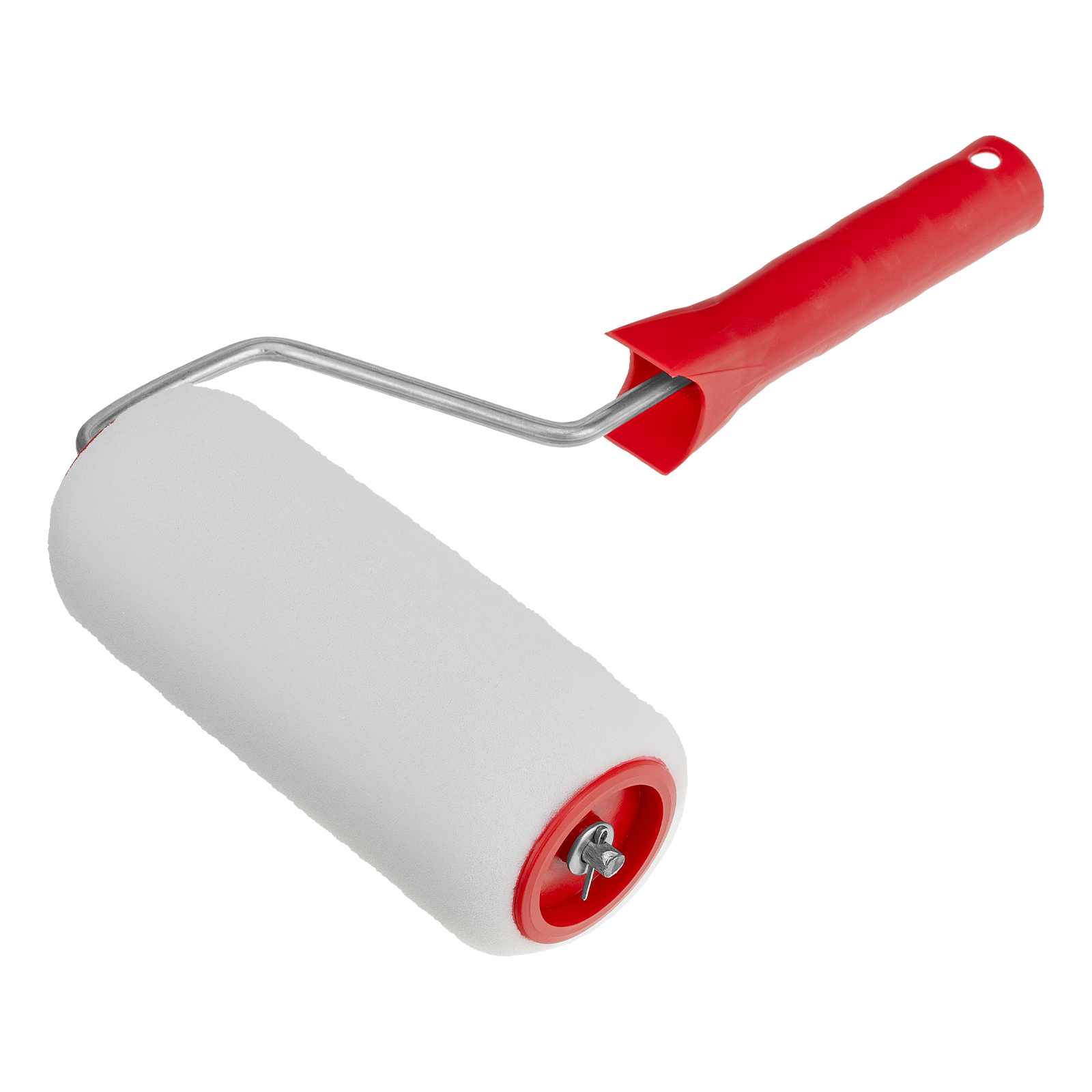 Валик "Поролон", в сборе, 150 мм, D 48 мм, D ручки 6 мм, крепление шплинтом Сибртех (80142)