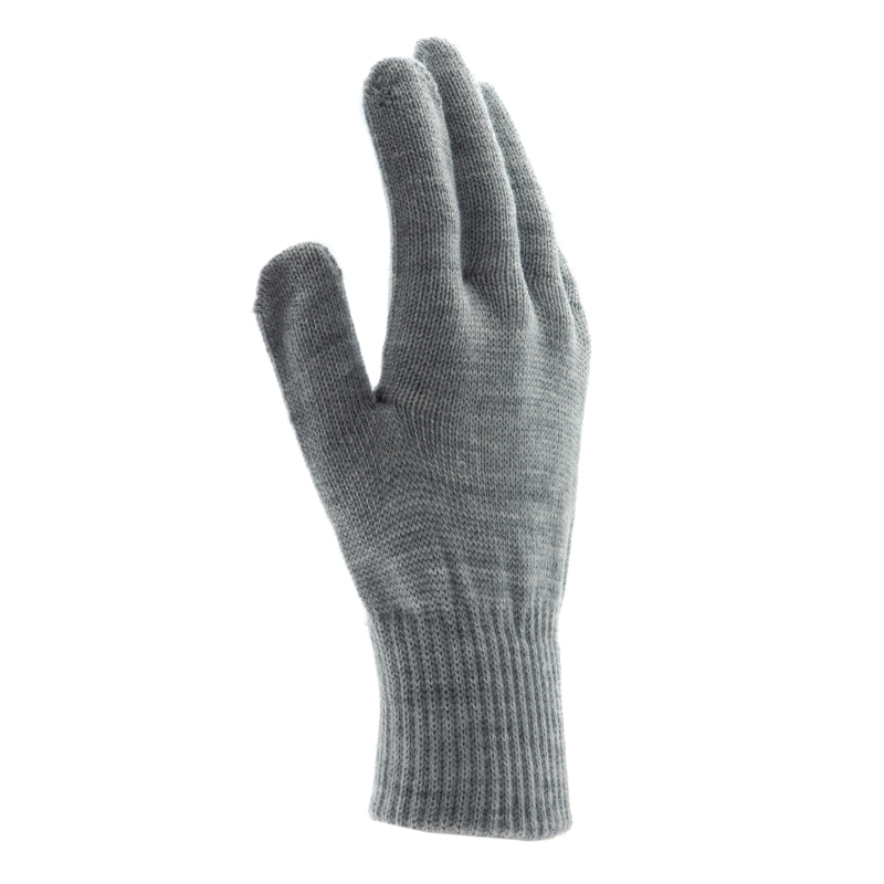 Перчатки трикотажные, акрил, серая туча, двойная манжета Сибртех (68672)