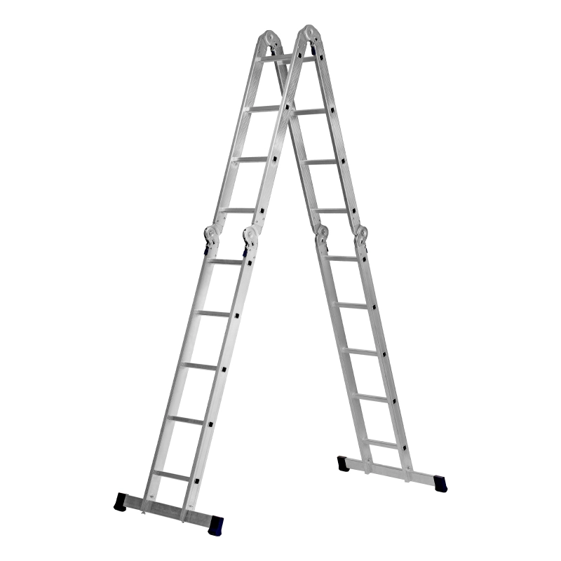 Лестница шарнирная алюминиевая, 2 х 4 + 2 х 5, Сибртех (97884)