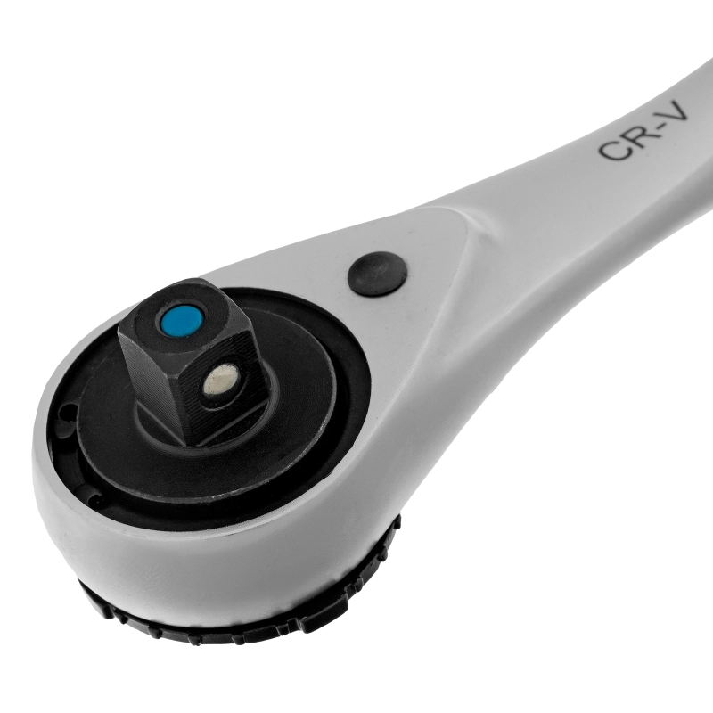 Набор торцевых головок, трещотка 120 зубьев, 3/8", CrV, 12 предметов Gross (14139)