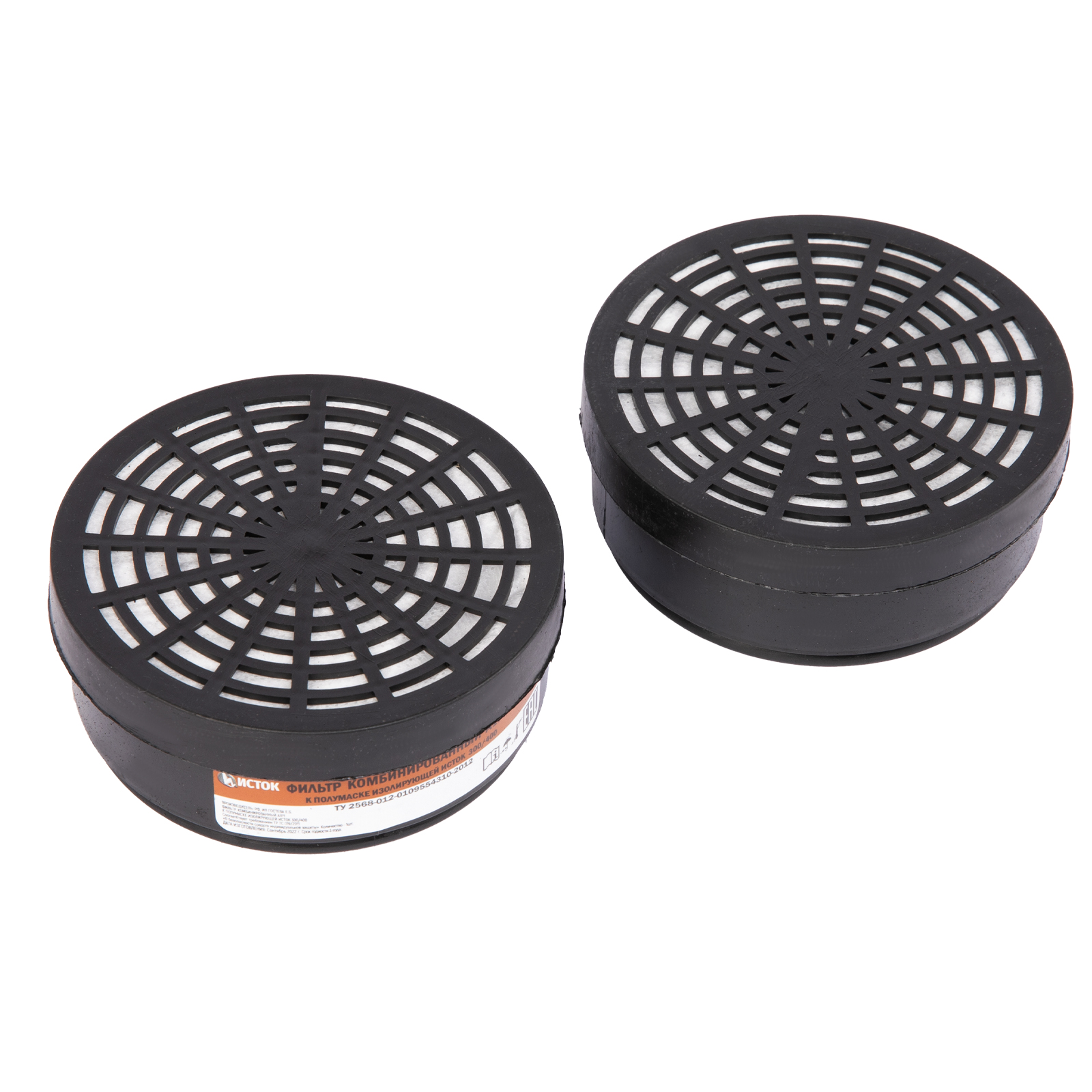 Фильтр комбинированный к полумаске изолирующей "Исток" 300/400, А1Р1, 2 шт (892447)