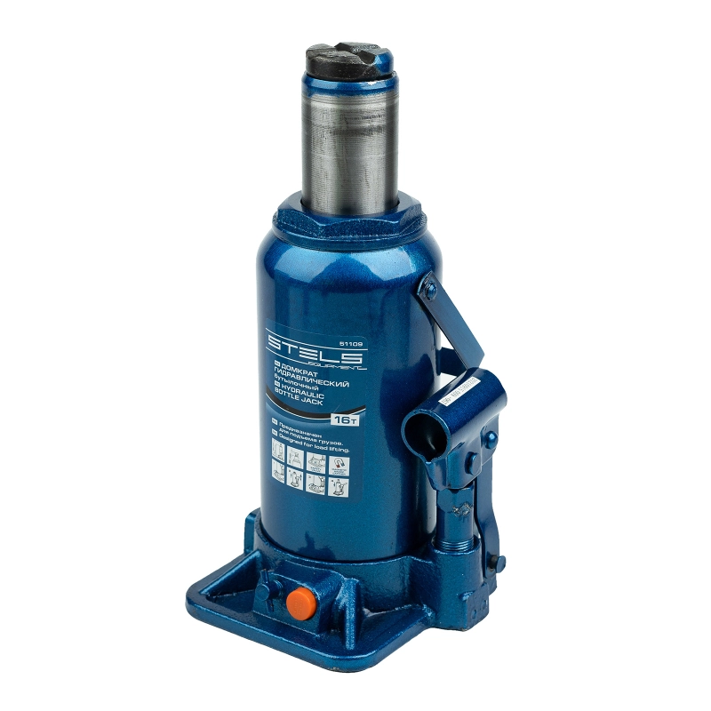 Домкрат гидравлический бутылочный, 16 т, H подъема 230-460 мм Stels (51109)
