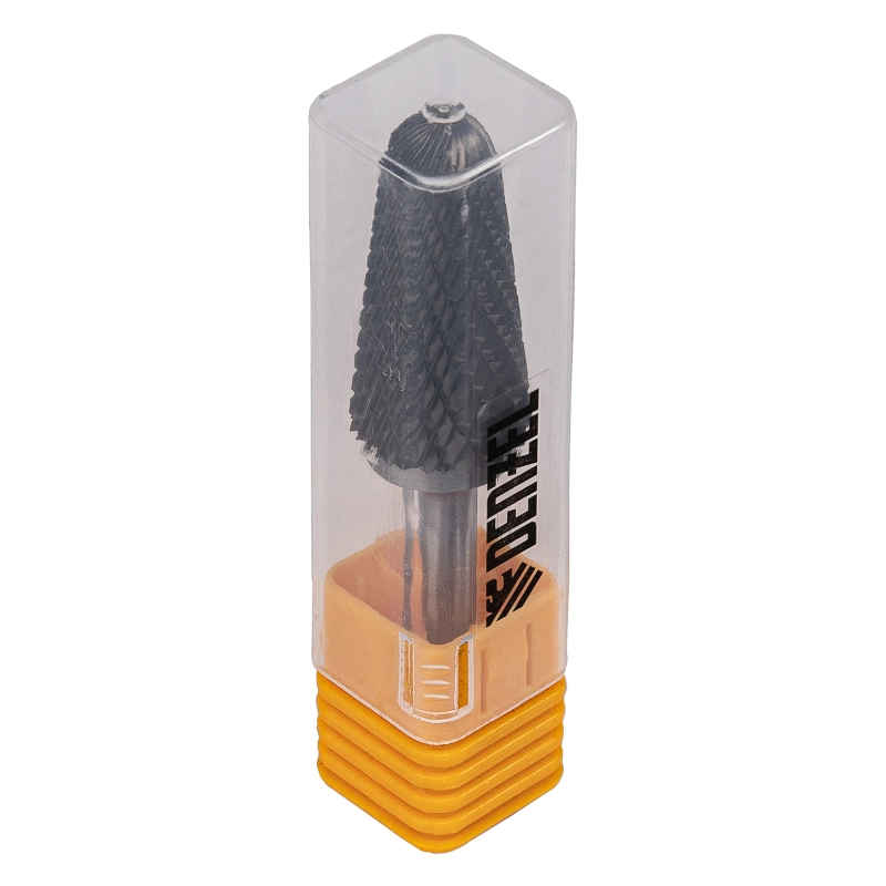 Борфреза по металлу твердосплавная, коническая закругленная, тип-L, 16 мм Denzel (72073)