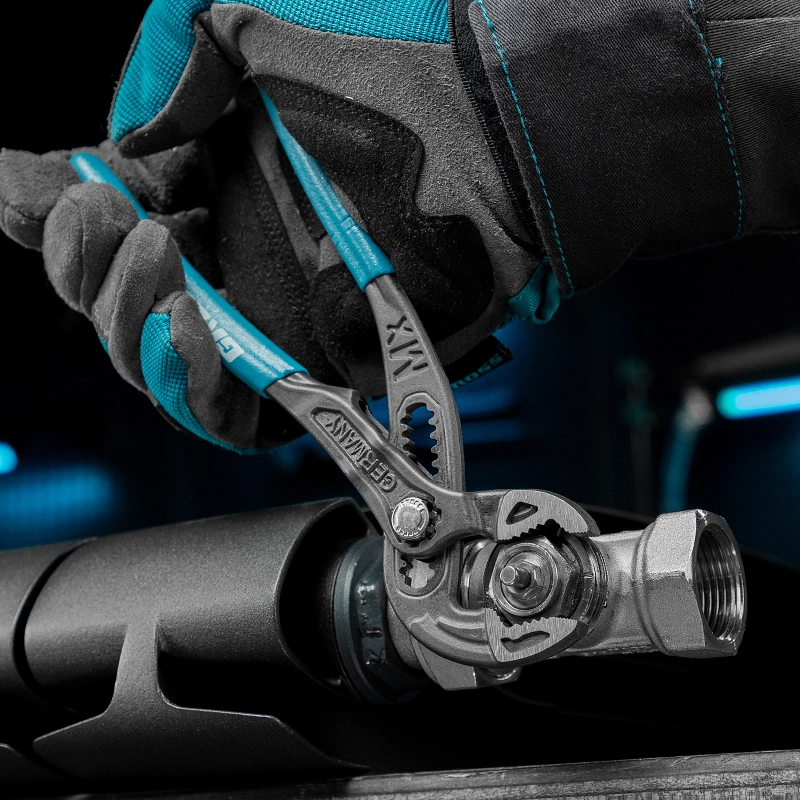 Клещи переставные, кнопочный механизм, обливные рукоятки, 180 мм Gross (15711)