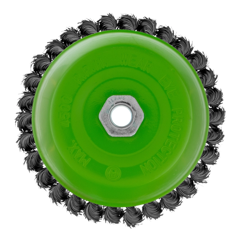 Щетка для УШМ, 150 мм, М14, "чашка", крученая проволока 0.5 мм Сибртех (746297)