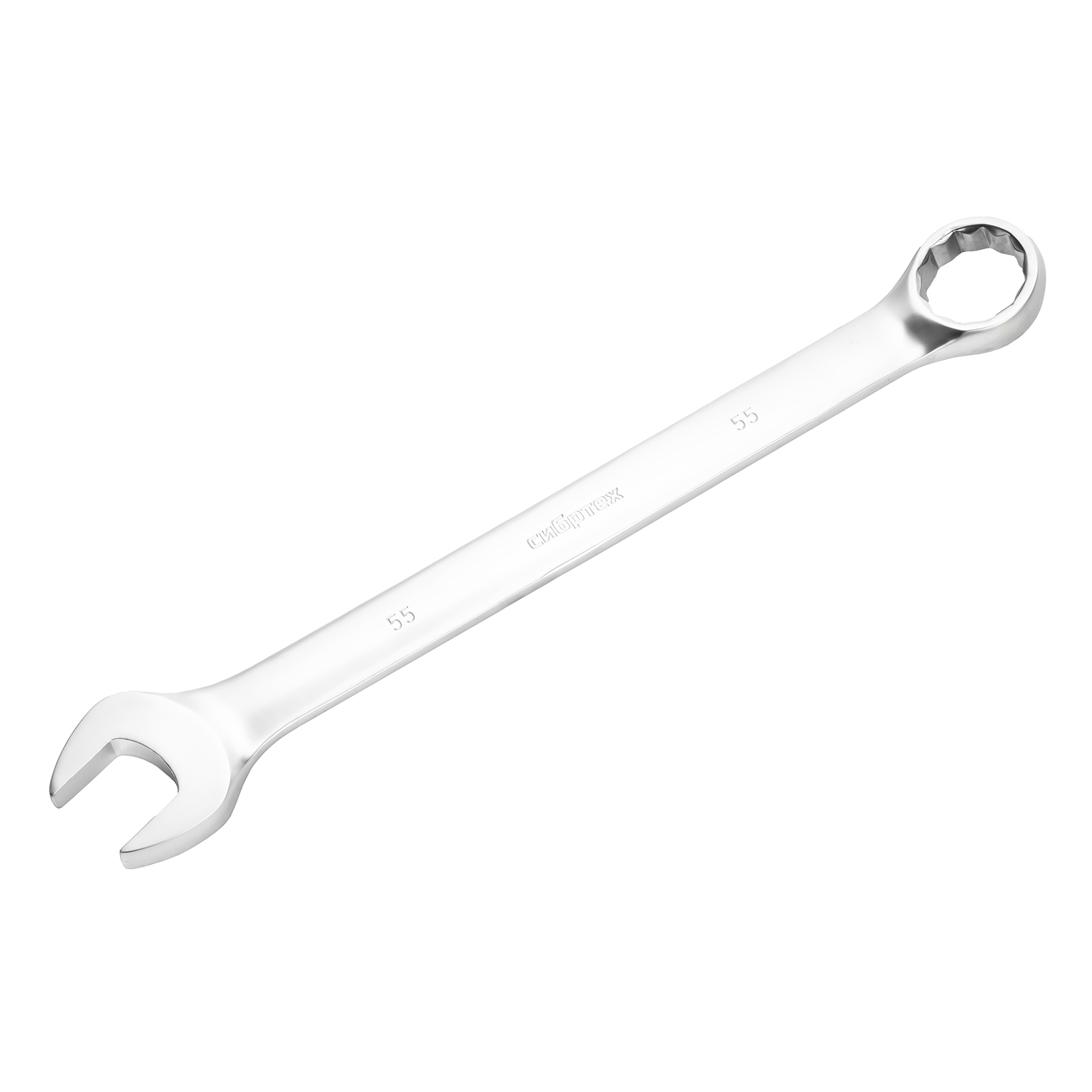 Ключ комбинированный 55мм, никелированный Сибртех (14929)
