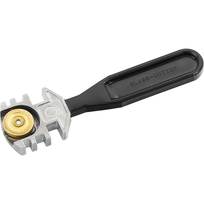 Стеклорез, трехроликовый, пластиковая рукоятка, Профи (87218)