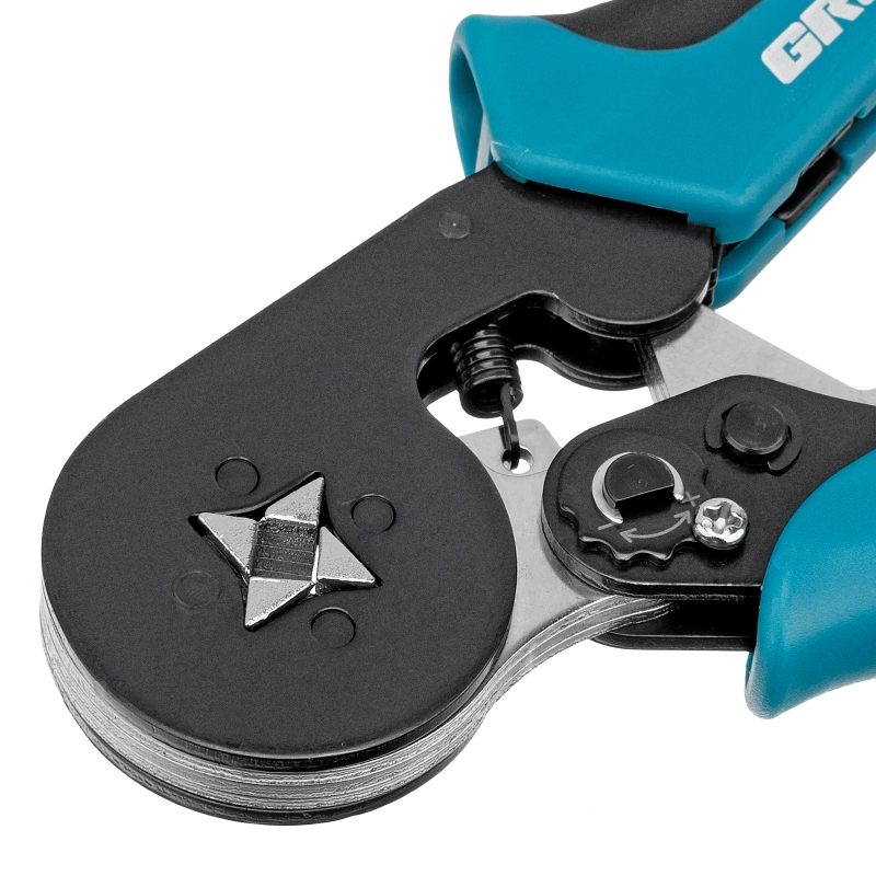 Клещи (пресс-клещи) для обжима наконечников электропроводов с сечением 0.25-8 мм2 Gross (17724)