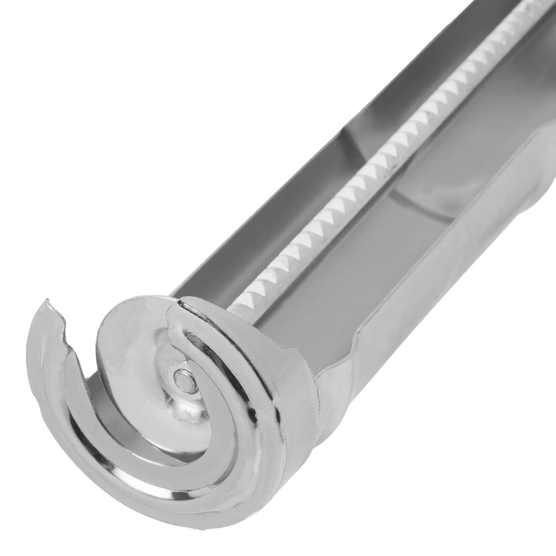 Пистолет для герметика, 310 мл, "полуоткрытый", хромированный, зубчатый шток 7 мм Matrix (88640)