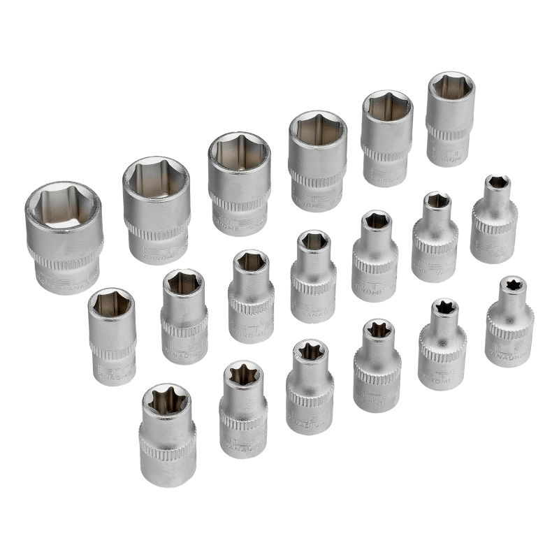 Набор инструментов, 1/4", CrV, пластиковый кейс 57 предметов Stels (14101)