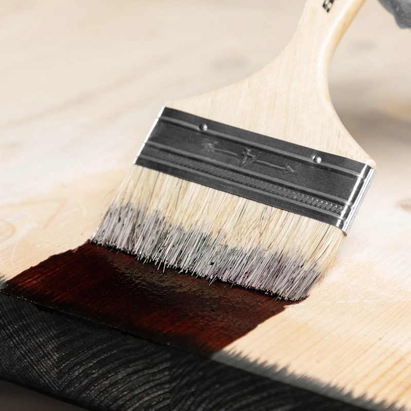 Кисть плоская Slimline 4" (100 мм) натуральная щетина, деревянная ручка Sparta (824455)