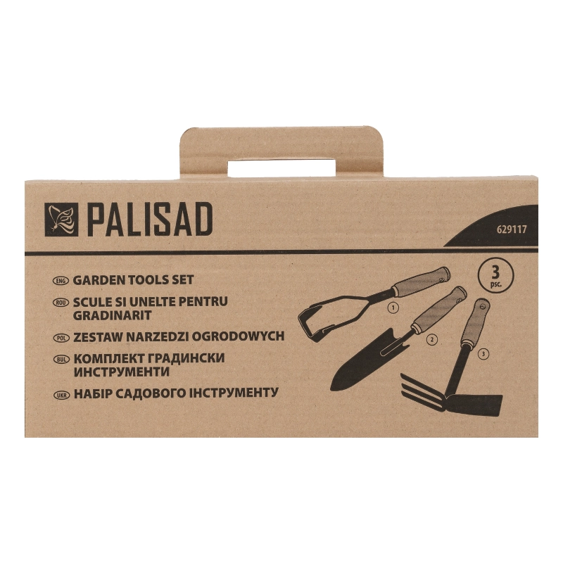 Набор садового инструмента, деревянные рукоятки, 3 предмета Palisad (629117)