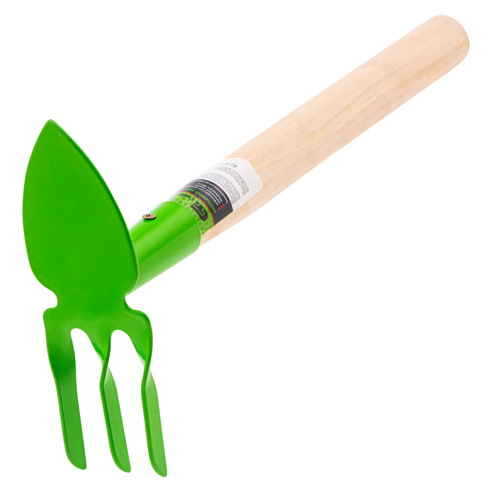 Мотыжка комбинированная, 60 х 380 мм, стальная, деревянная рукоятка, Агроном, Сибртех (62306)