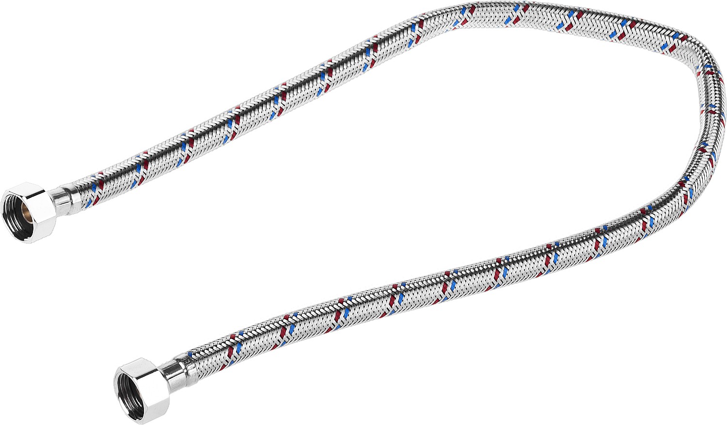 ЗУБР 1/2″, 0.6 м, гайка-гайка, гибкая подводка для воды (51005-G/G-060)