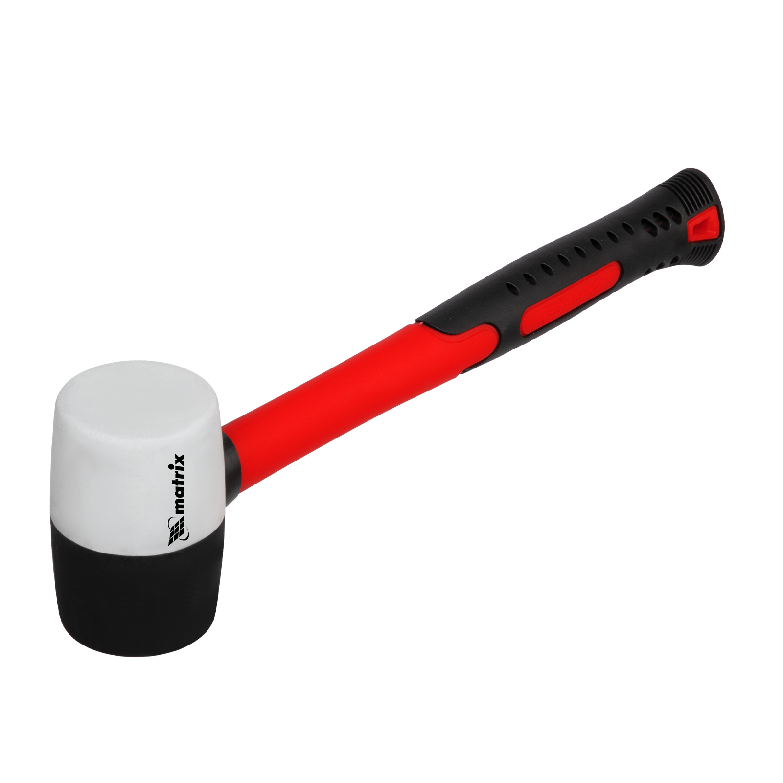 Киянка резиновая, 225 г, черно-белая резина, фибергласовая рукоятка Matrix (11170)