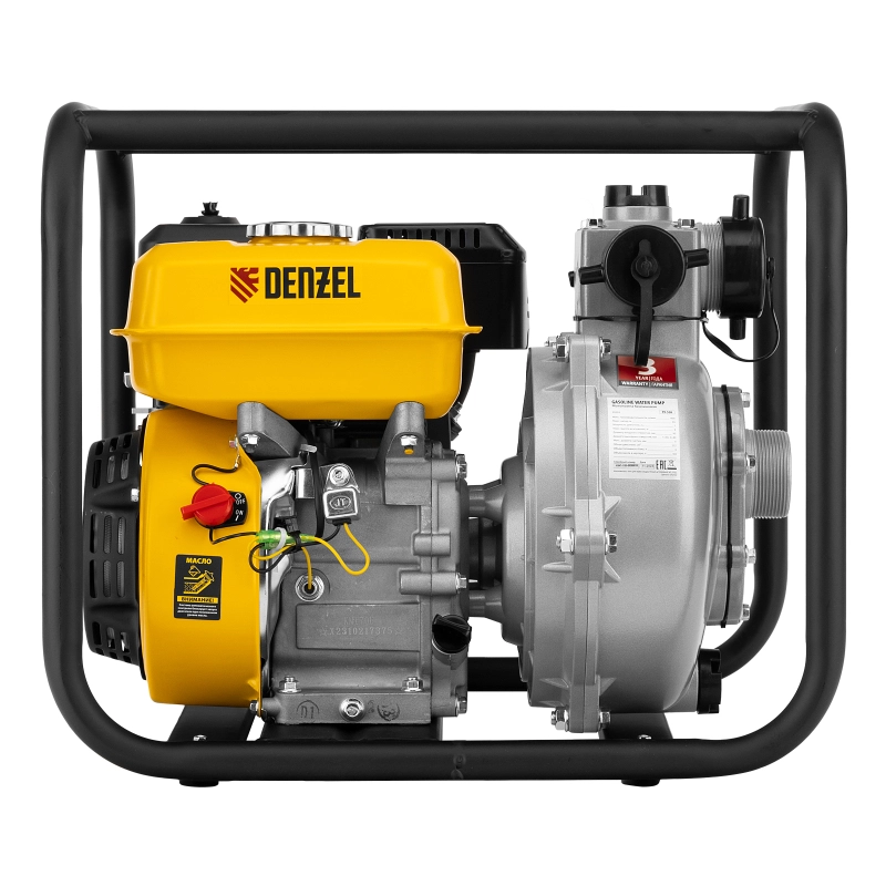 Мотопомпа бензиновая высоконапорная PX-50H, 7 л.с, 2", 600 л/мин, глубина 8 м, напор 65 м Denzel (99203)