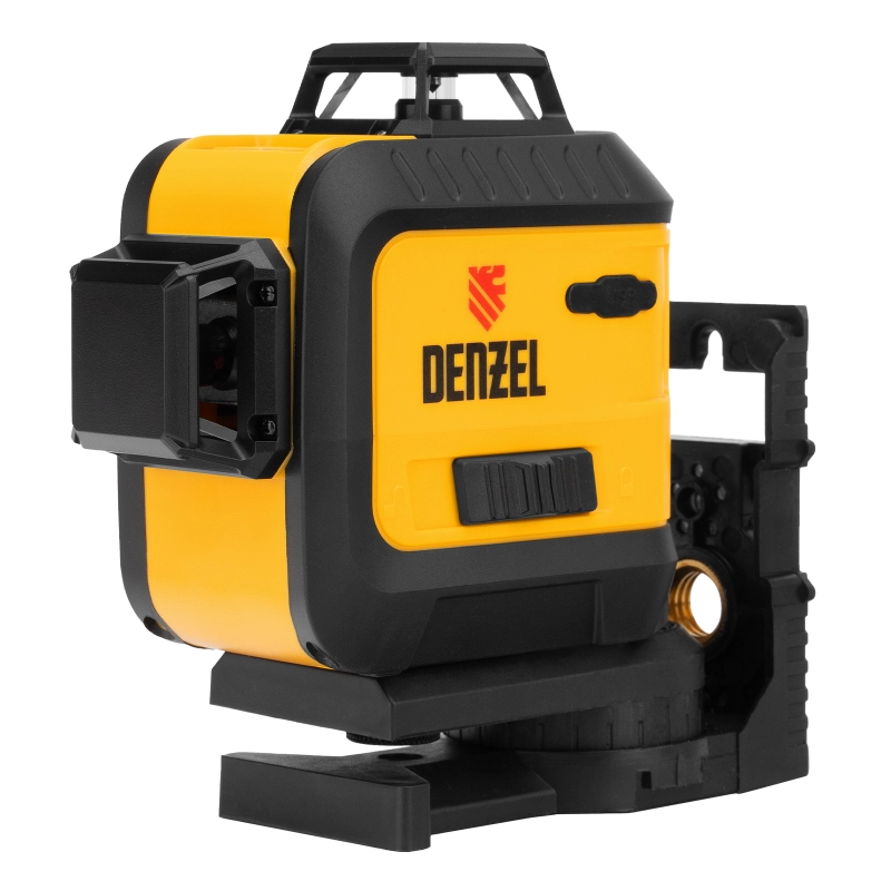 Лазерный уровень мультипризменный LX 360-3 Red, 30 м, 635 нм, аккумулятор Li 2800 мАч, резьба 5/8" Denzel (35077)