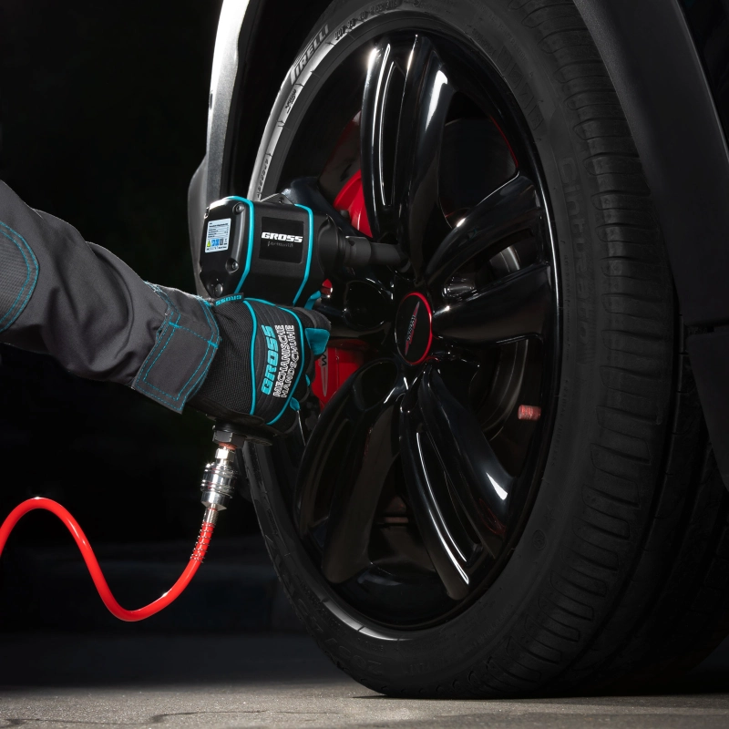 Гайковерт пневматический ударный G985, 1/2, Twin Hammer, 610 Нм, 9000 об/мин, композитный Gross (57440)