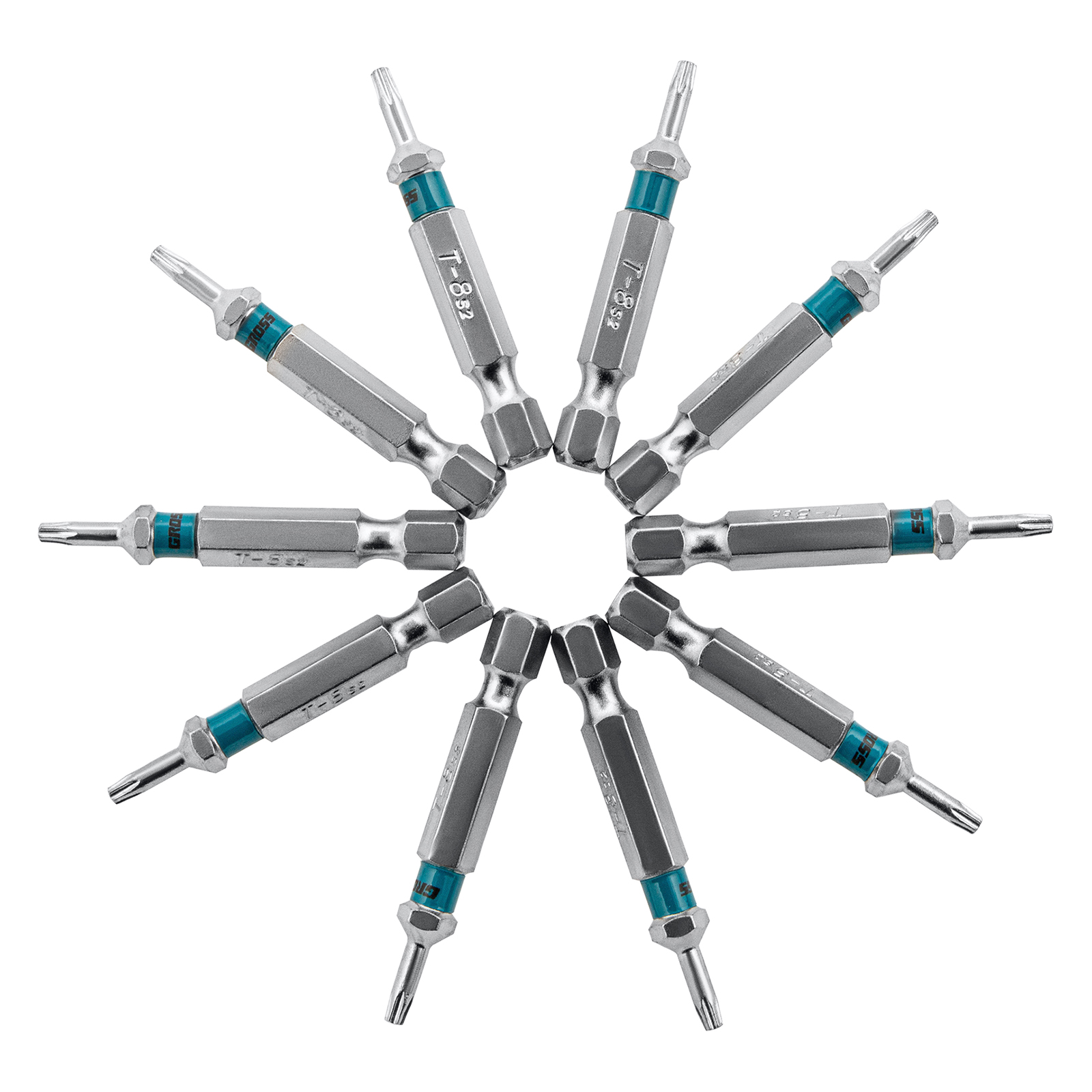 Бита Torx 8 х 50, сталь S2, 10 шт. Gross (11467)