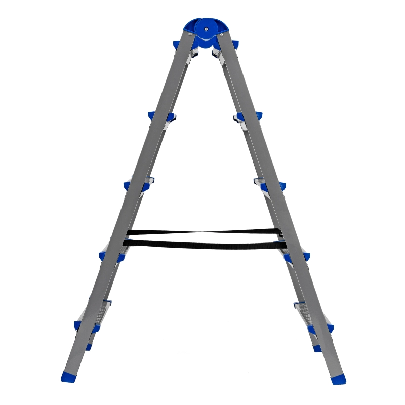 Стремянка двухсторонняя 5 ступеней, сталь профиль, стальные ступени, Сибртех (97985)