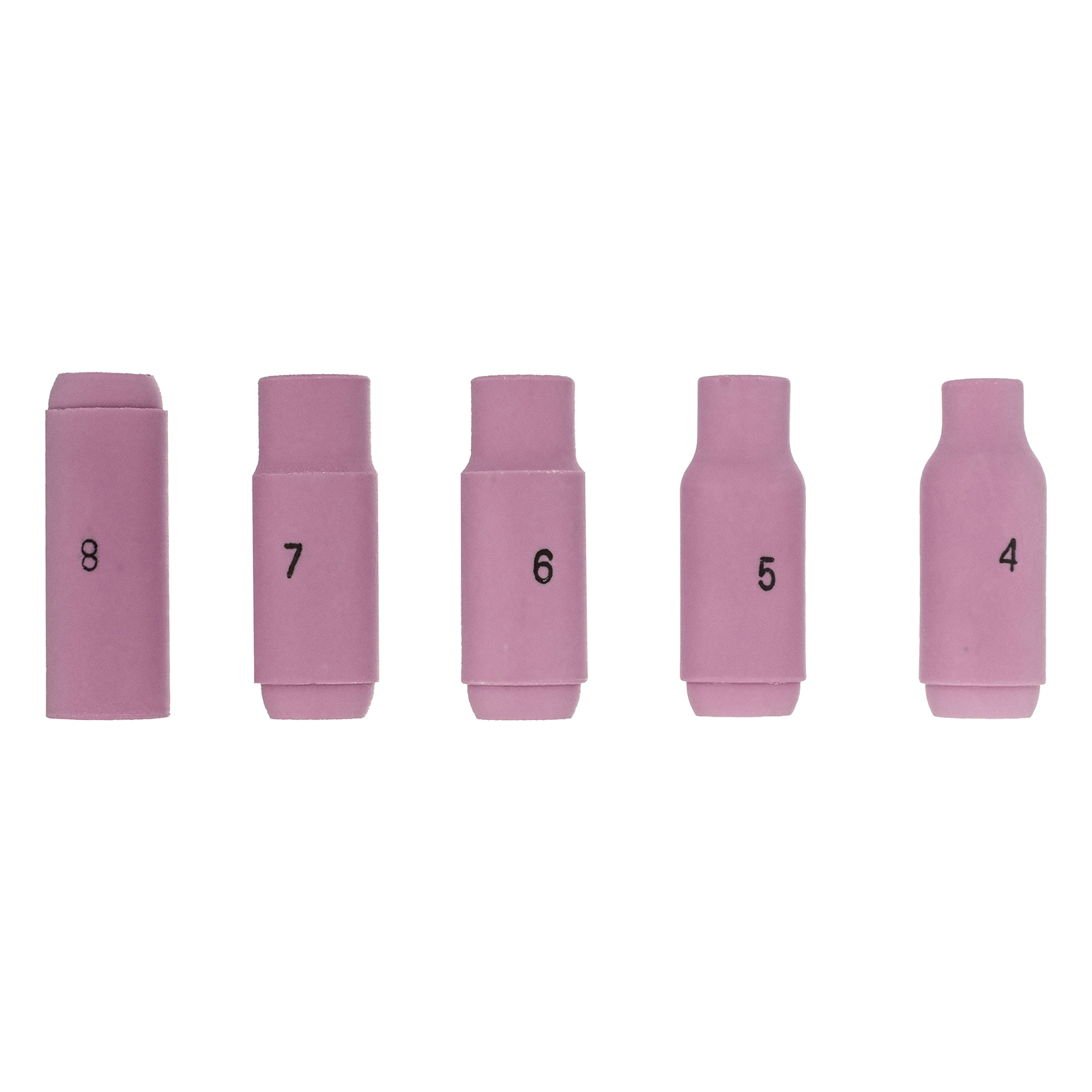 Набор керамических сопел № 4, 5, 6, 7, 8 Denzel (93656)