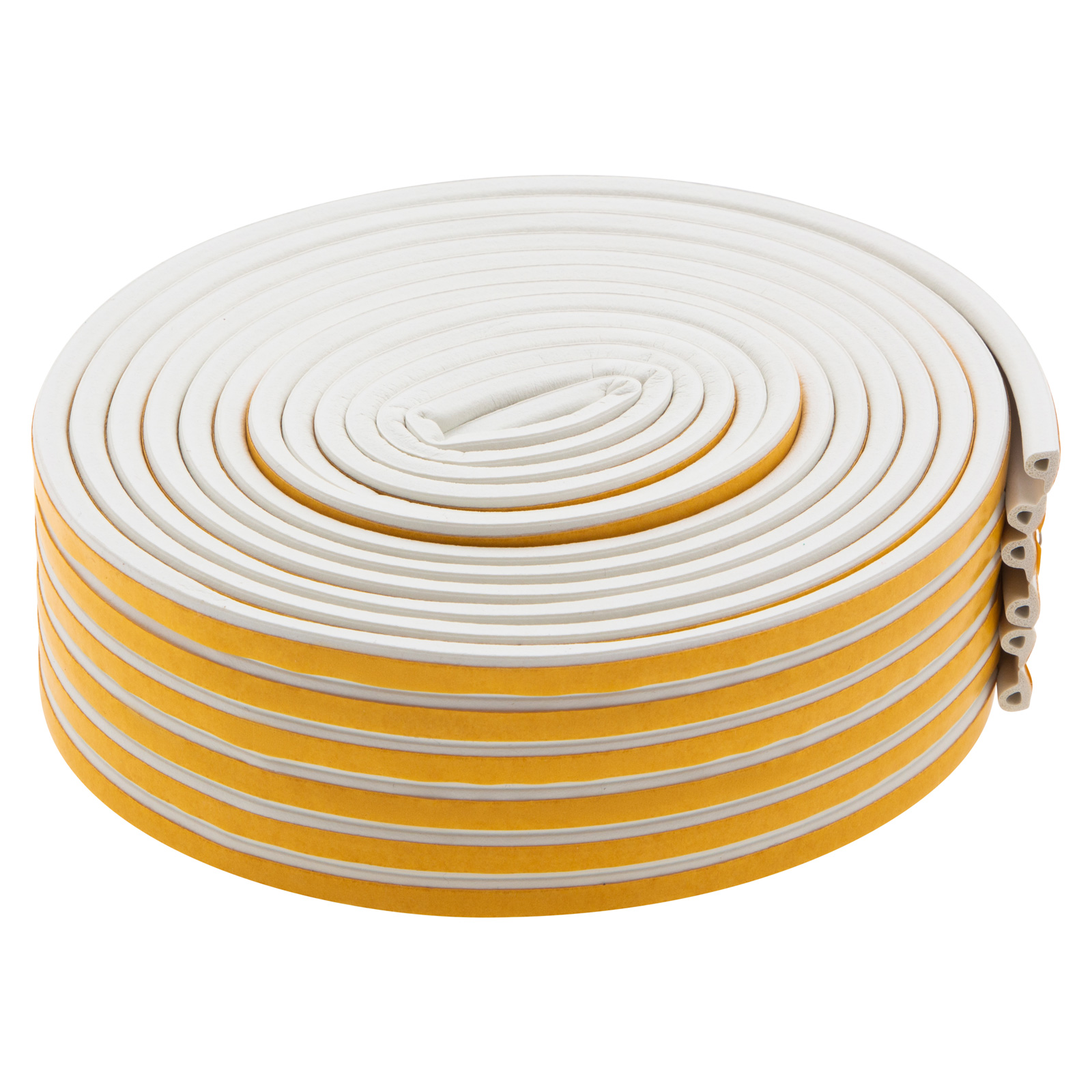 Уплотнитель резиновый, 24 м, профиль "P", белый Сибртех (88901)