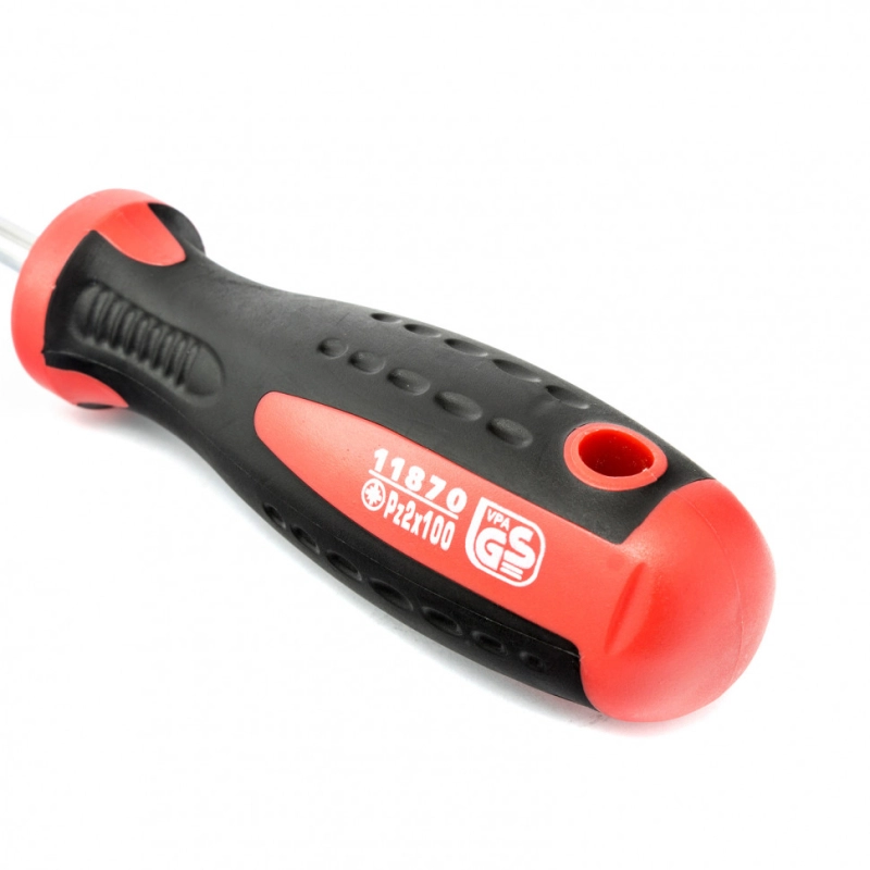 Отвертка Profi, PZ2 x 100 мм, S2, двухкомпонентная рукоятка Matrix (11870)