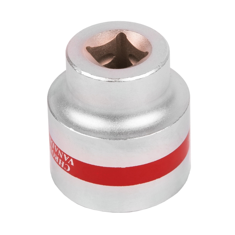 Головка торцевая, 32 мм, двенадцатигранная, CrV, под квадрат 1/2, хромированная Matrix (13698)