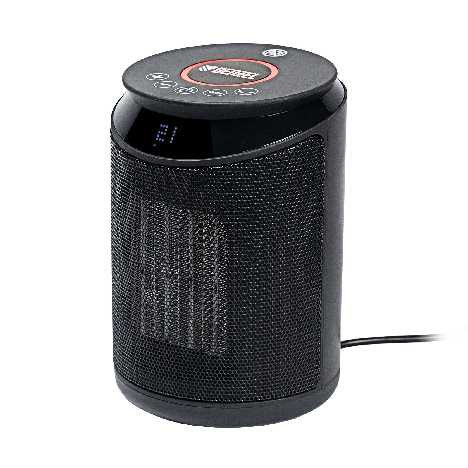 Тепловентилятор электрический керамический DTFC-2000, пульт, 3 режима, вентилятор, нагрев 1000/2000 Вт Denzel (96419)