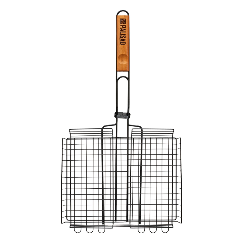 Решетка гриль 260 х 320 х 65 мм, объемная, антипригарное покрытие, Camping Palisad (69552)